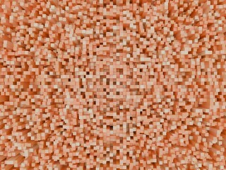 CubeGrid 3DCG background orange color