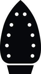 Iron fill icon. Home appliance, Steam generator iron. Simple flat vector illustration for web site or mobile app. Laundry item symbol isolated on transparent background.