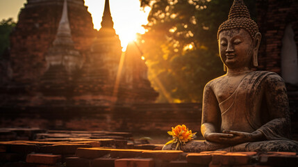 Wat Phra Mahathat - obrazy, fototapety, plakaty