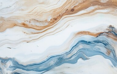 Fototapeta premium Top view background beautiful white-grey-brown-cream marble texture