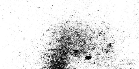 Dust overlay distress grungy effect paint. Black and white grunge seamless texture. Dust and scratches grain texture on white and black background.	