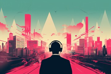 Noise pollution illustration