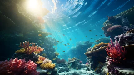 Fototapeten coral reef © Artworld AI