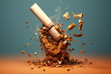 A poster design for smoking is injurious to health and smoking kills - obrazy, fototapety, plakaty