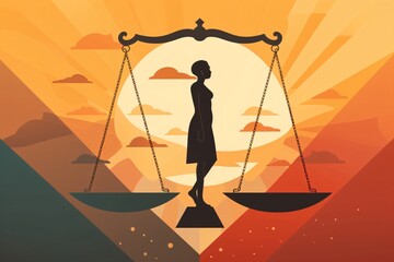 Poster design for justice, equality, and women rights