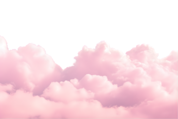 Pink clouds pastel atmosphere. generative ai.