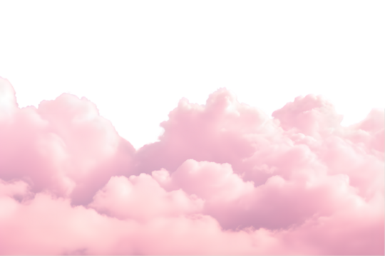 Pink clouds pastel atmosphere. generative ai.