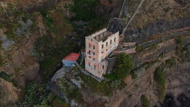 Echoes of the Past: Aerial Views of Casa Hamilton on the Island of Tenerife.