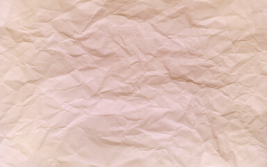 Craft crumpled paper, cardboard background. Brown kraft sheet texture, torn antique page, wallpaper or parchment abstract design, Horizontal rough carton, old material Realistic 3d vector illustration