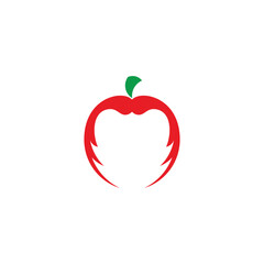 apple tomatoes red abstract geometric symbol vector