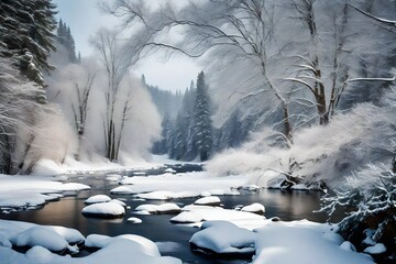 A captivating winter landscape