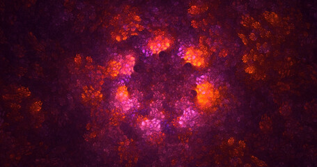 3D manual rendering abstract circle light background