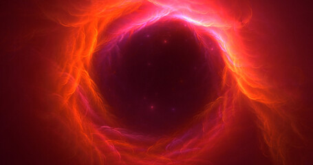 3D manual rendering abstract circle light background