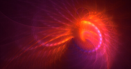 Fototapeta premium 3D manual rendering abstract technology fractal background