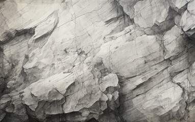 A pencil sketch of an old stone texture background.