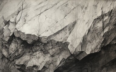 Fototapeta premium A pencil sketch of an old stone texture background.
