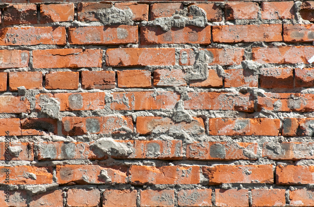 Wall mural brick wall as an abstract background. texture