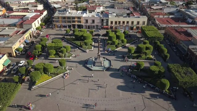 Village in mexico manzanillo drone shoot