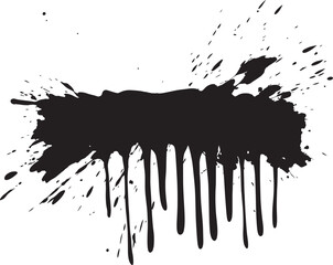 grunge ink splat  splash element