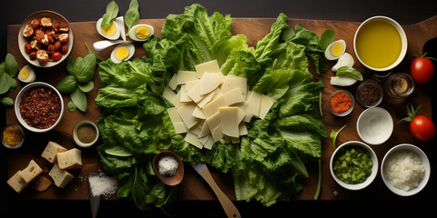 Caesar Salad set concept - Powered by Adobe