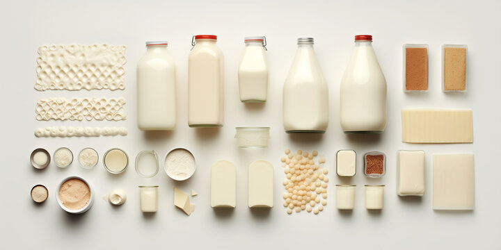 Milk product  set concept