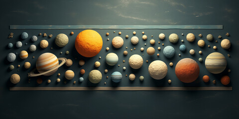 solar system set concept