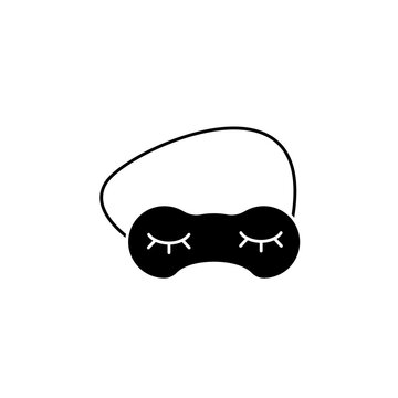 recommend clip art: sleep mask concept line icon. Simple element illustration. sleep mask concept outline symbol design.