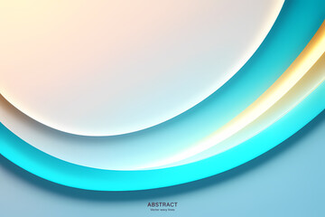 Abstract Blue Gold Background. colorful wavy design wallpaper. creative graphic 2 d illustration. trendy fluid cover with dynamic shapes flow.