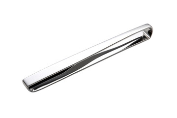 Sophisticated Finish: Modern Luxury Embodied in a Tie Clip Isolated on Transparent Background