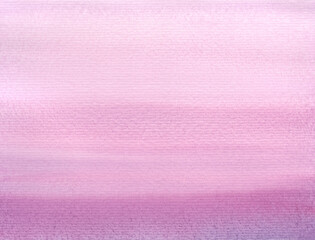 Abstract watercolor background in bright pink shades with a gradient, hand-drawn. Template, banner for design and decoration with space for text. The texture of watercolor on paper.