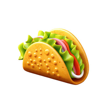 3D clay icon of A Tacos