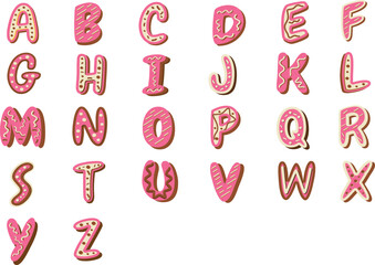 hand drawn alphabet set