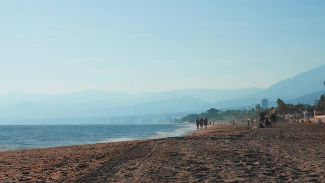 Time lapse at Playa del Alicate, Marbella, Spain