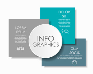 Infographic design template with place for your data. Vector illustration.