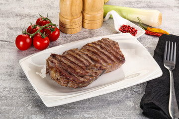 Rib eye steak grilled beef