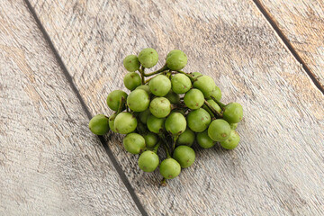 Raw ripe wild pea eggplant
