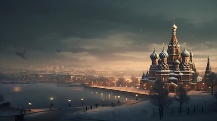 russian city - obrazy, fototapety, plakaty