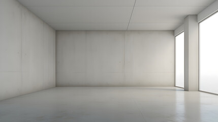Empty room of modern contemporary. generative ai.