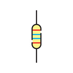 resistor icon vector