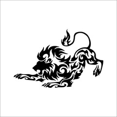 Realism Touch Striking Black and White Tiger Tattoo Design