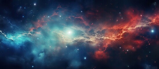 Obraz premium Deep sky astronomical object (spiral galaxy).