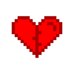 Pixel Heart Illustration