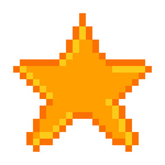 Fototapeta premium Star Pixel Art
