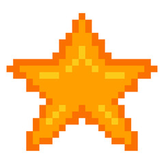 Fototapeta premium Star Pixel Art