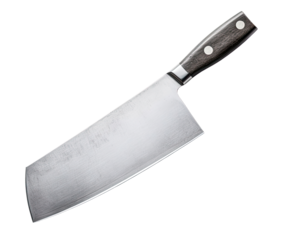 Kitchen knife isolated on transparent background