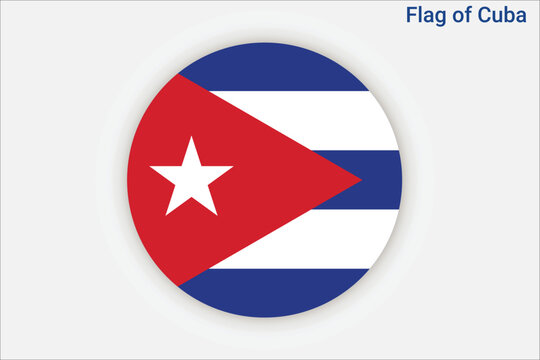 High detailed flag of Cuba. National Cuba flag. North America. 3D illustration.