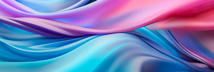 Futuristic Silk Spectacle of the abstract silk fabric with waves