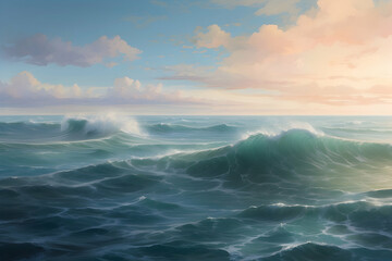 Fototapeta premium waves on the sea