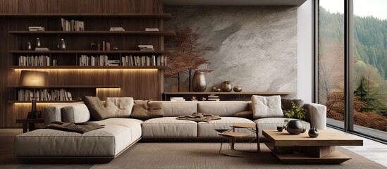 Obraz na płótnie Canvas Cozy sofa in the living room