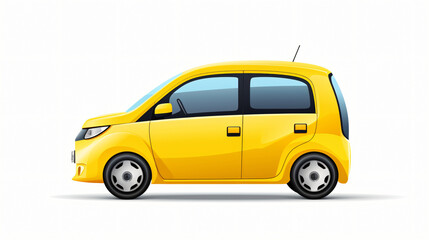 Yellow ev taxi 